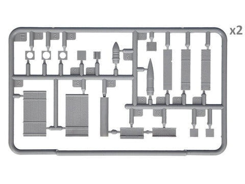 1/35 sovietinių šaudmenų dėžės su sviediniais – plastikinis modelis 14+