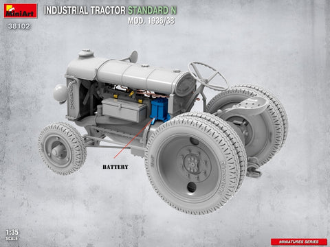 Fordson N 1936/38 pramoninis traktorius 1/35 plastikinis modelis