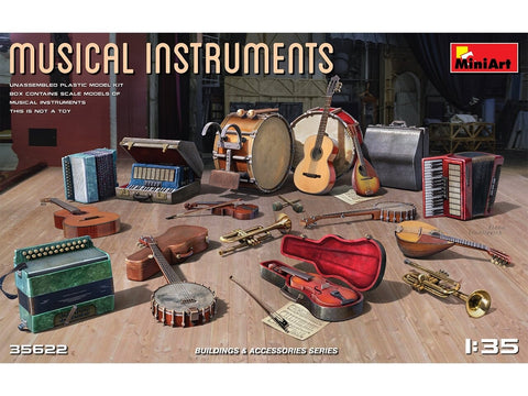 MiniArt muzikiniai instrumentai 1/35 plastikinis surinkimo rinkinys 35622