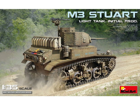 MiniArt M3 Stuart lengvasis tankas, ankstyva versija 1/35 (35425)