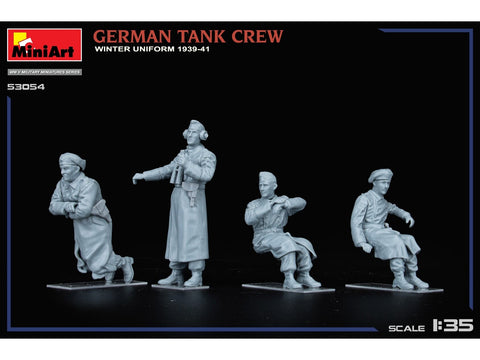 MiniArt vokiečių tankistai žiemine uniforma 1939–41, figūrėlės 1/35, 53054