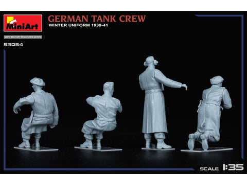 MiniArt vokiečių tankistai žiemine uniforma 1939–41, figūrėlės 1/35, 53054