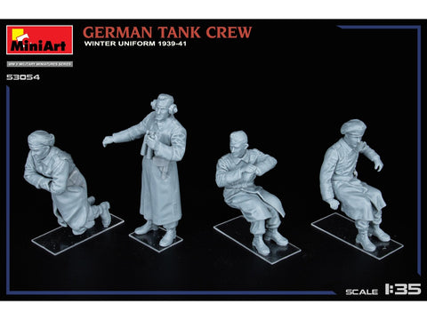MiniArt vokiečių tankistai žiemine uniforma 1939–41, figūrėlės 1/35, 53054
