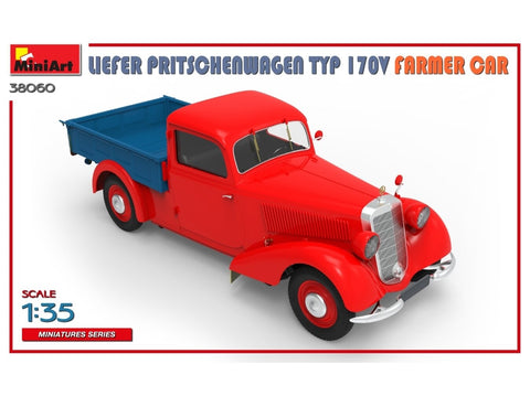 MiniArt Mercedes‑Benz 170V Pritschenwagen Farmer, 1/35 modelio rinkinys (38060)