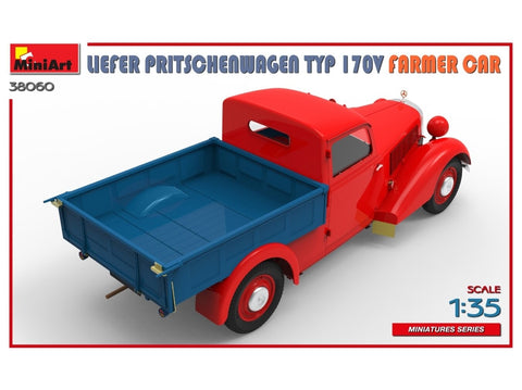 MiniArt Mercedes‑Benz 170V Pritschenwagen Farmer, 1/35 modelio rinkinys (38060)