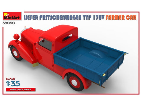 MiniArt Mercedes‑Benz 170V Pritschenwagen Farmer, 1/35 modelio rinkinys (38060)