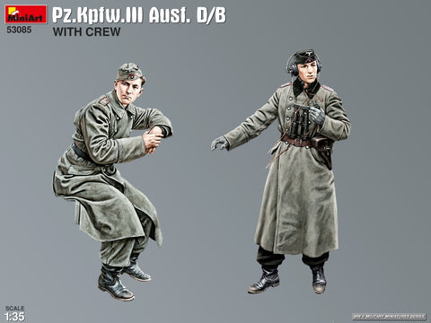 1/35 Pz.Kpfw. III Ausf. D/B plastikinis tanko modelis su įgula Miniart