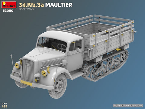 MiniArt Sd.Kfz.3a Opel Maultier ankstyvoji versija surenkamas modelis 1/35 53050