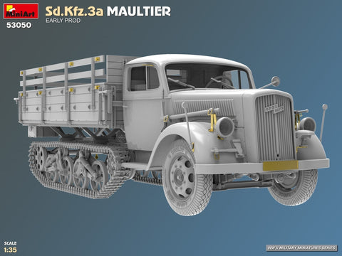 MiniArt Sd.Kfz.3a Opel Maultier ankstyvoji versija surenkamas modelis 1/35 53050