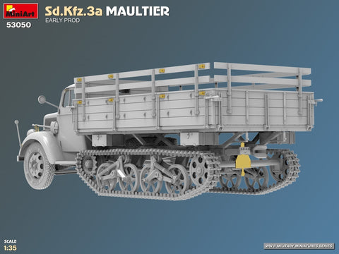 MiniArt Sd.Kfz.3a Opel Maultier ankstyvoji versija surenkamas modelis 1/35 53050