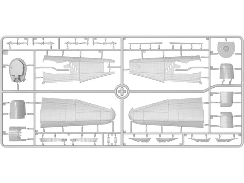P-47D Thunderbolt prancūzų karo lėktuvo modelis 1/48 surinkimui