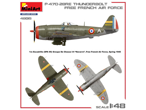 MiniArt P-47D-28RE Thunderbolt 1/48 – Laisvosios Prancūzijos KOP
