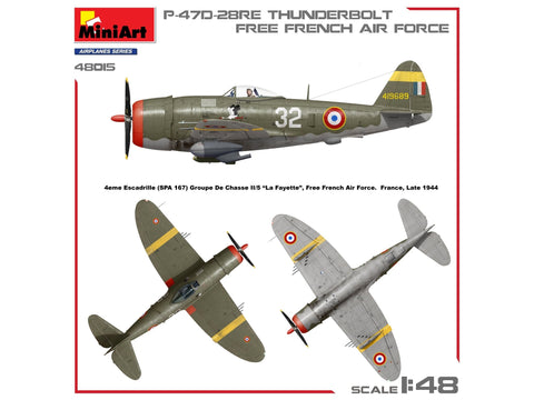 MiniArt P-47D-28RE Thunderbolt 1/48 – Laisvosios Prancūzijos KOP