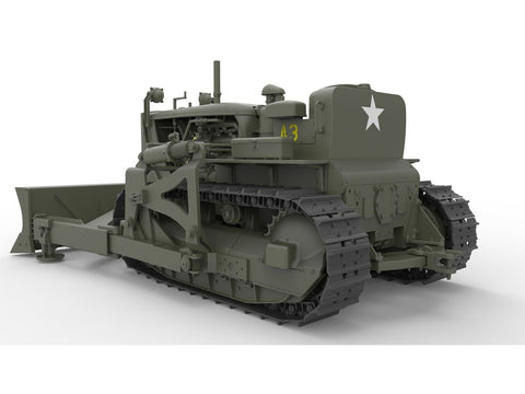 Miniart JAV armijos buldozeris Caterpillar D7 1/35 surenkamas modelis