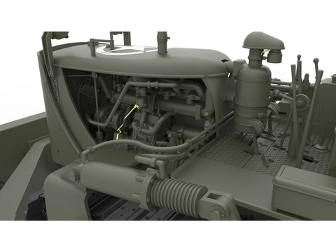 Miniart JAV armijos buldozeris Caterpillar D7 1/35 surenkamas modelis