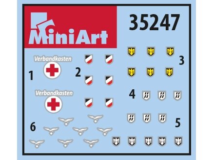 MiniArt vokiečių pėstininkų ginklai ir ekipuotė WW II 1/35 35247
