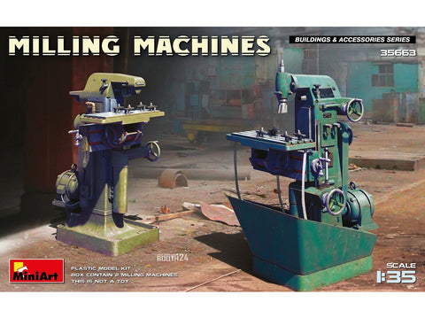 MiniArt frezavimo staklių rinkinys 1/35 mastelis, plastikinis