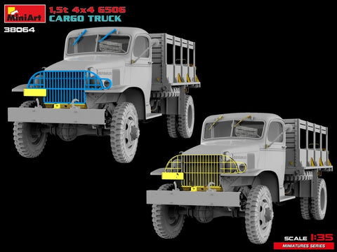 MiniArt Chevrolet G506 1,5 t 4x4 karo sunkvežimis 1/35 plastikinis modelis
