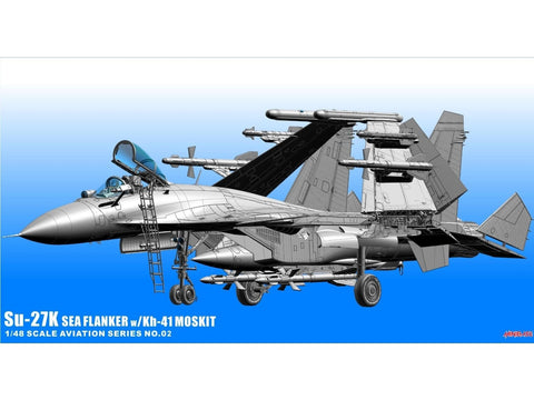 Su-27K Sea Flanker su Kh-41 Moskit, plastikinis modelis 1/48