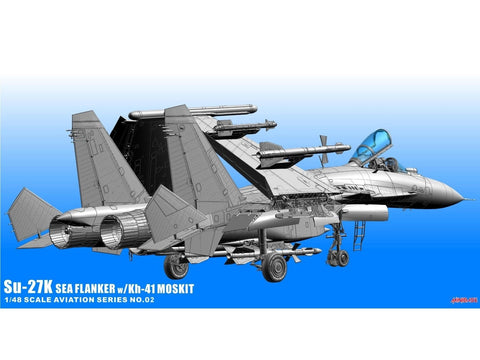 Su-27K Sea Flanker su Kh-41 Moskit, plastikinis modelis 1/48