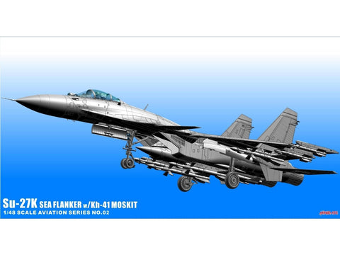 Su-27K Sea Flanker su Kh-41 Moskit, plastikinis modelis 1/48