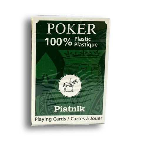 Piatnik 100% plastiko pokerio kortos – ilgaamžė vandeniui atspari kaladė