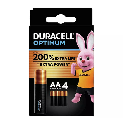Duracell Optimum AA ilgai veikiančios šarminės baterijos 4 vnt.