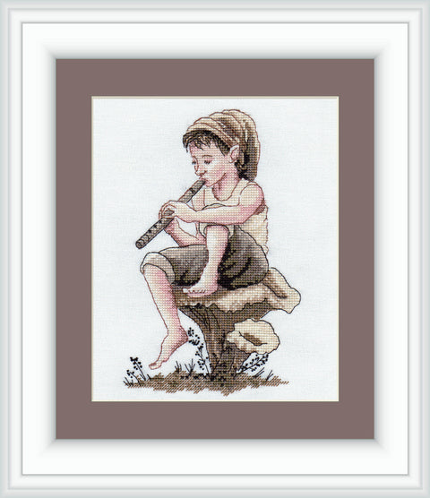 Siuvinėjimo kryželiu rinkinys „Piemuo“, Zweigart, 11×15 cm – NeoCraft
