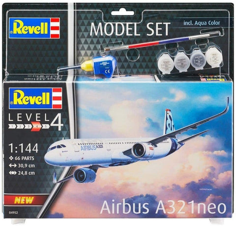 Revell: Model Set Airbus A321 Neo - PLASTIKINIS modeliavimo rinkinys - HOBI.LT 🇱🇹