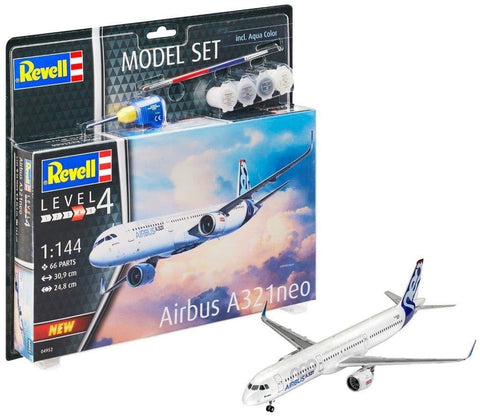 Revell: Model Set Airbus A321 Neo - PLASTIKINIS modeliavimo rinkinys - HOBI.LT 🇱🇹