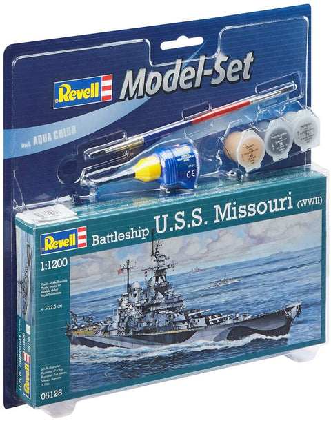 Model Set Battleship U.S.S. - PLASTIKINIS modeliavimo rinkinys