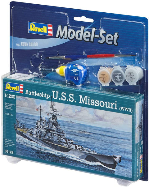 Model Set Battleship U.S.S. - PLASTIKINIS modeliavimo rinkinys