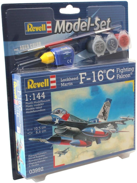 Revell: Model Set F - 16C USAF - PLASTIKINIS modeliavimo rinkinys - HOBI.LT 🇱🇹