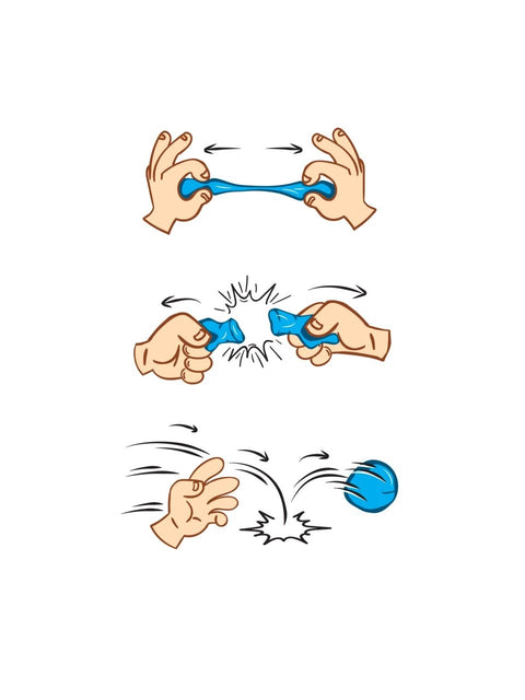 Red Castle šokinėjantis modelinas mėlynas 20 g – lavina motoriką, vaikams