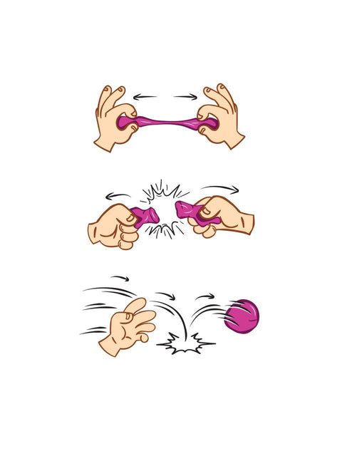 Red Castle šokinėjantis modelinas violetinis 30 g vaikams