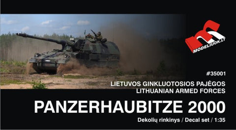 Lietuviškos dekalės Panzerhaubitze 2000 1/35, kodas 35001