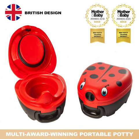 My Carry Potty nešiojamas naktipuodis „Boružėlė“ – puoduko mokymui, sandarus