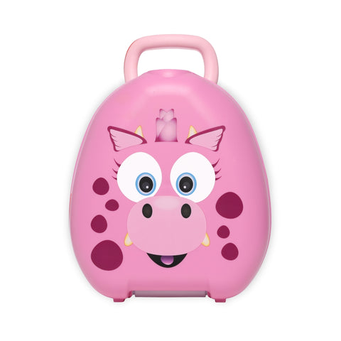 My Carry Potty mokomasis kelioninis naktipuodis vaikams – Rožinis drakonas