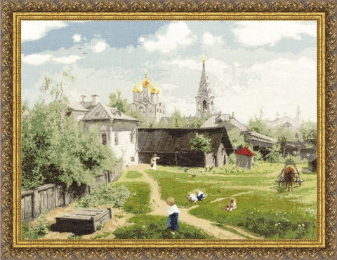 Zolotoe Runo: Moscow Courtyard (V.Polenov) S/PF010 - HOBI.LT 🇱🇹