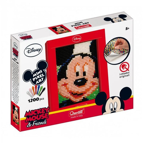 Quercetti: Mozaika Mini Pixel Art Mickey Mouse - Edukacinis Žaislas - HOBI.LT 🇱🇹