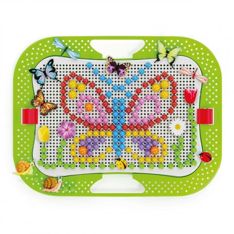 Quercetti: Mozaika Nature Fun: Bugs & Pegs - Edukacinis Žaislas - HOBI.LT 🇱🇹