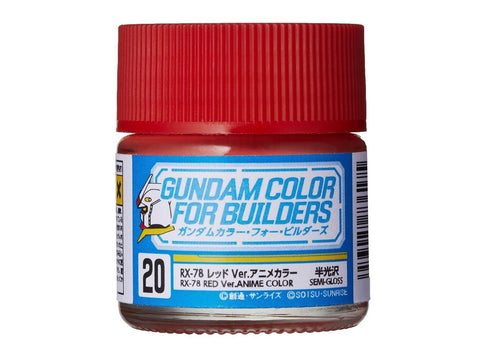 Mr.Hobby Gundam Color For Builders RX-78 Red Ver. dažai UG-20, 10 ml