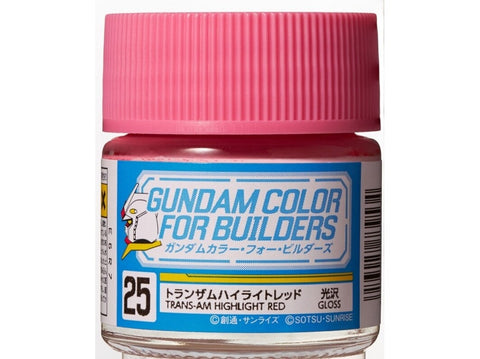 Mr.Hobby Gundam Color For Builders dažai TRANS-AM HIGHLIGHT RED 10 ml UG-25