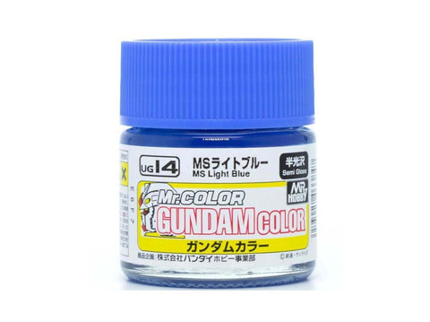 Mr.Hobby Gundam Color dažai MS Light Blue, pusiau blizgūs, 10 ml (UG-14)