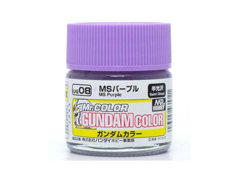 Mr.Hobby Gundam Color dažai MS Purple, pusiau blizgūs, 10 ml (UG-08)