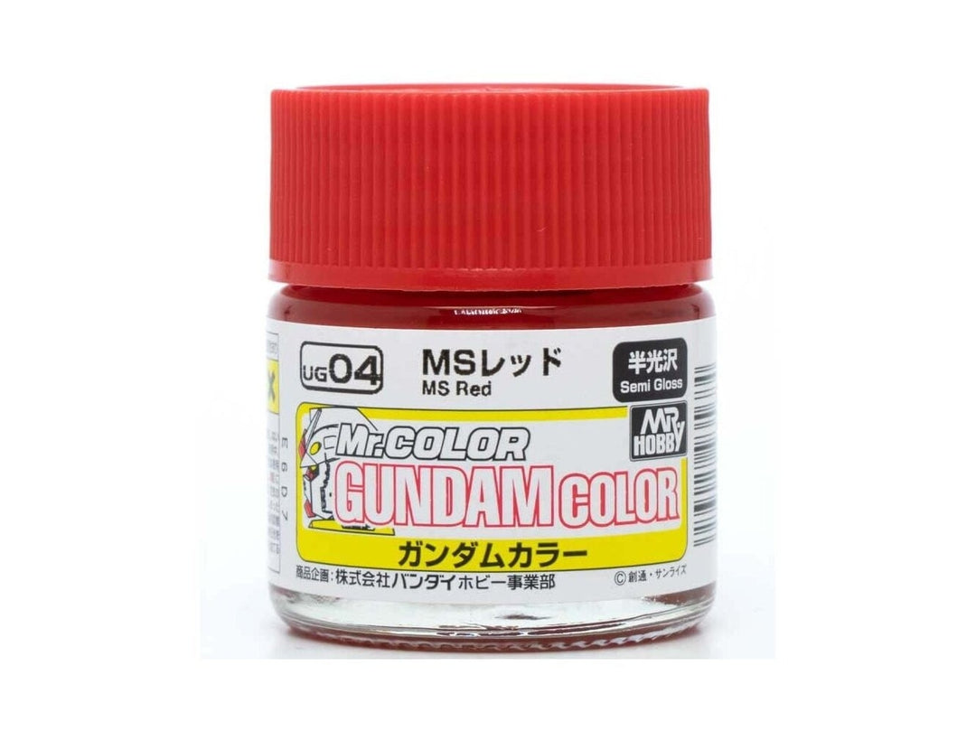 Mr.Hobby Gundam Color dažai MS Red, pusiau blizgūs, 10 ml (UG-04 ...