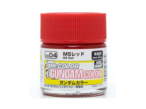 Mr.Hobby Gundam Color dažai MS Red, pusiau blizgūs, 10 ml (UG-04)