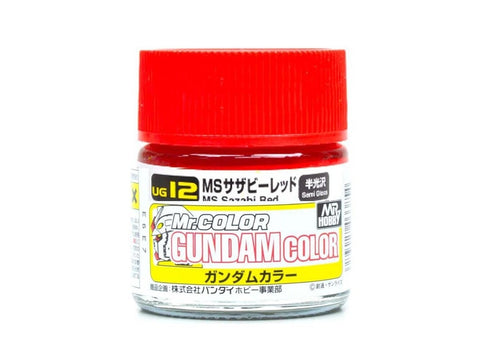 Mr.Hobby Gundam Color dažai MS Sazabi Red, pusiau blizgūs, 10 ml (UG-12)