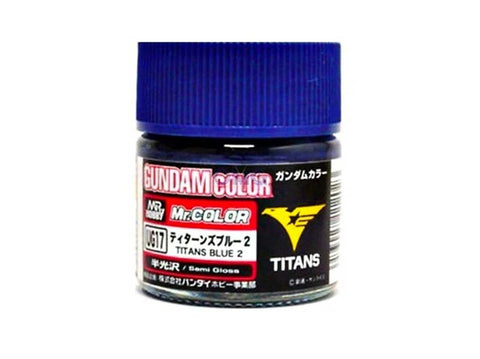 Mr.Hobby Gundam Color MS Titans Blue 2 dažai, pusiau blizgūs, 10 ml (UG-17)
