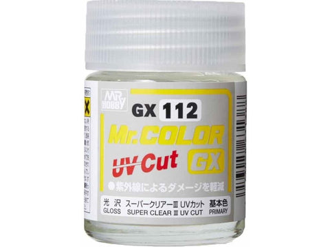 Mr.Hobby Super Clear III UV Cut blizgus lakas, 18 ml (GX-112)